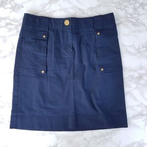 Tory Burch Navy blue utility pencil skirt size 8